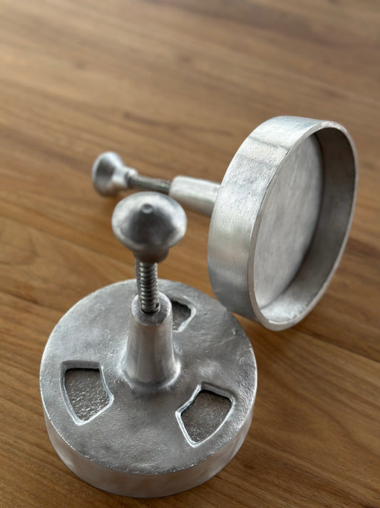 Hamburguesera Aluminio 14cm [Medida Parrillera]